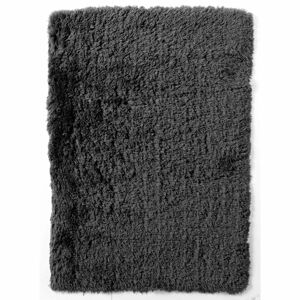 Tmovosivý ručne tuftovaný koberec Think Rugs Polar PL Charcoal, 80 × 150 cm