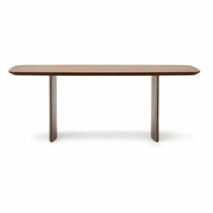 Hnedý jedálenský stôl v dekore orecha 100x200 cm Litto – Kave Home