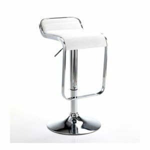 Barová stolička v bielo-striebornej farbe 67 cm – Tomasucci