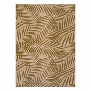 Hnedo-béžový vonkajší koberec Universal Palm, 60 x 110 cm