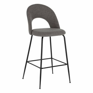 Sivé barové stoličky v súprave 4 ks (výška sedadla 63 cm) Mahalia – Kave Home
