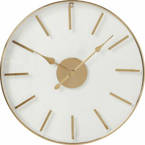 Nástenné hodiny v ružovozlatej farbe Kare Design, ⌀ 46 cm
