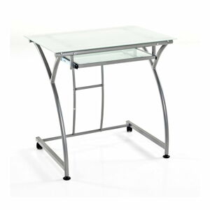 Pracovný stôl so sklenenou doskou 52x77 cm – Tomasucci