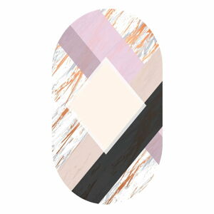 Ružový koberec behúň 80x200 cm - Rizzoli