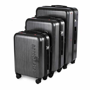 Súprava cestovných kufrov 3 ks Graphite – Compactor
