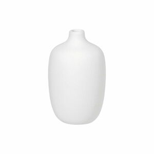 Biela keramická váza Blomus, výška 13 cm