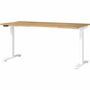 Pracovný stôl s elektricky nastaviteľnou výškou s doskou v dubovom dekore 80x160 cm Jet – Germania