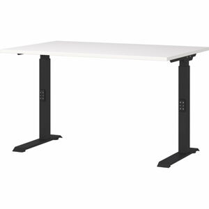 Pracovný stôl s nastaviteľnou výškou s bielou doskou 80x120 cm Downey – Germania