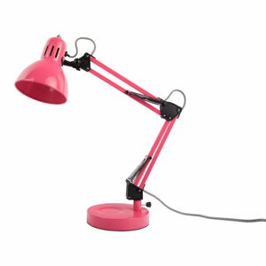 Svetloružová stolová lampa s kovovým tienidlom (výška  52 cm) Funky Hobby – Leitmotiv