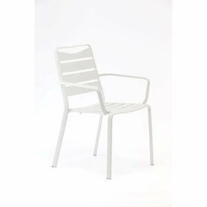 Biele kovové záhradné stoličky v súprave 4 ks Spring – Ezeis