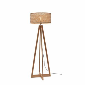 Stojacia lampa v prírodnej farbe s bambusovým tienidlom (výška  145 cm) Java – Good&Mojo