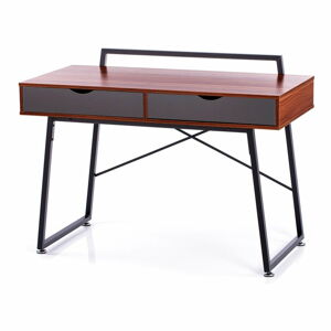 Pracovný stôl s doskou v dekore orechového dreva 57.5x120 cm Tolm – Homede