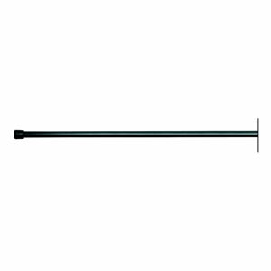 Čierna tyč na sprchový záves s nastaviteľnou dĺžkou InterDesign Cameo, 109 - 190 cm