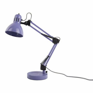 Fialová stolová lampa s kovovým tienidlom (výška  52 cm) Funky Hobby – Leitmotiv