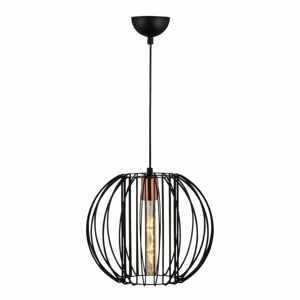 Čierne/v bronzovej farbe závesné svietidlo s kovovým tienidlom ø 33 cm Fellini – Opviq lights