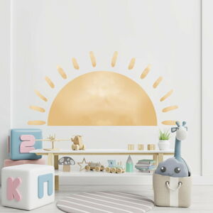 Detská samolepka na stenu 155x75 cm Watercolor Sun - Ambiance