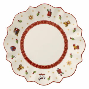 Biely porcelánový tanier s vianočným motívom Villeroy & Boch, ø 18 cm