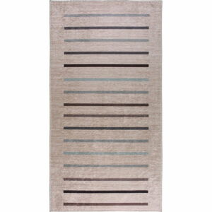 Svetlo hnedý prateľný koberec 80x150 cm - Vitaus