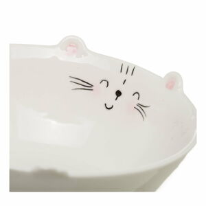 Biela porcelánová miska Unimasa Kitty, ⌀ 16,1 cm