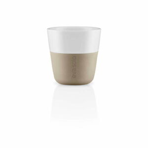 Béžovo-biele porcelánové šálky na espresso v sade 2 ks 80 ml - Eva Solo