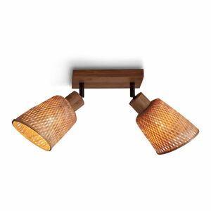 Stropné svietidlo v prírodnej farbe s bambusovým tienidlom ø 15 cm Java – Good&Mojo