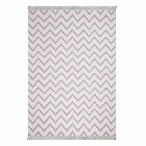 Bielo-ružový bavlnený koberec Oyo home Duo, 160 x 230 cm