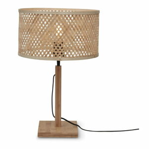 Stolová lampa v prírodnej farbe s bambusovým tienidlom (výška  38 cm) Java – Good&Mojo