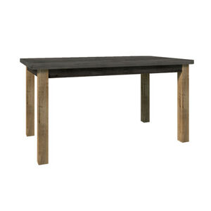 Rozkladací jedálenský stôl Montana STW 160 cm Dub lefkas/sivá