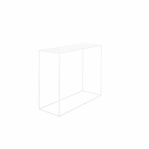 Biely konzolový kovový stôl CustomForm Tensio, 100 x 35 cm