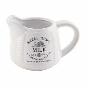 Biela keramická nádoba na mlieko Orion Sweet Home, 250 ml