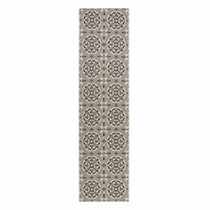 Sivý vonkajší behúň Flair Rugs Casablanca, 60 x 230 cm