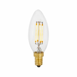 Teplá LED filamentová stmievateľná žiarovka E14, 4 W Candle - tala