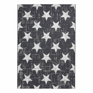 Biely/čierny vonkajší koberec 290x200 cm Santa Monica - Think Rugs