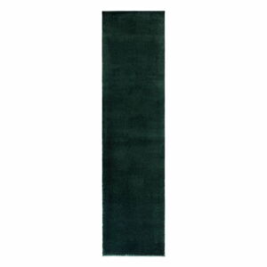 Tmavozelený behúň z recyklovaných vlákien 60x230 cm Sheen – Flair Rugs