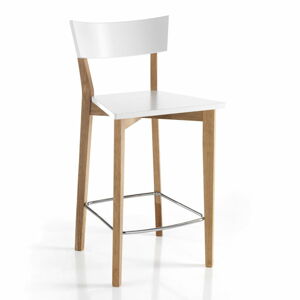 Barové stoličky v bielo-prírodnej farbe v súprave 2 ks 94 cm – Tomasucci