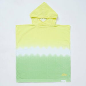 Žltá/zelená bavlnená detská osuška 70x70 cm Terry - Sunnylife
