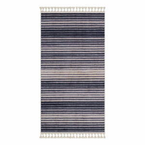 Sivo-béžový umývateľný koberec behúň 300x100 cm - Vitaus