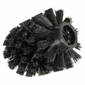 Čierna náhradná hlavica pre WC kefa Wenko, ø 8,5 cm