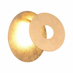 LED nástenné svietidlo v zlatej farbe Leano – Trio