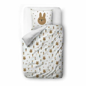 Detská obliečka na jednolôžko z bavlneného saténu 135x200 cm Sweet Bunnies – Butter Kings