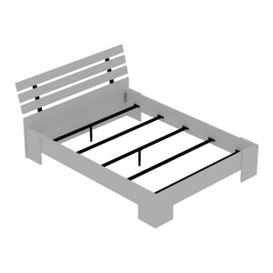 Biela dvojlôžková posteľ 140x190 cm Kutay – Kalune Design