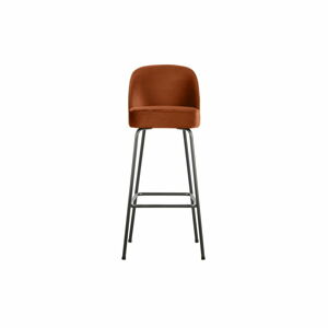 Zamatová barová stolička v tehlovej farbe 103 cm Vogue – BePureHome