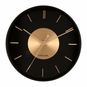 Nástenné hodiny ø 35 cm Gold Disc – Karlsson