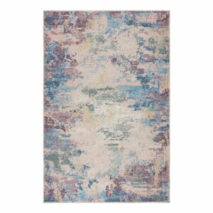 Modrý/fialový prateľný koberec s prímesou recyklovaných vlákien 160x230 cm Reid – Flair Rugs