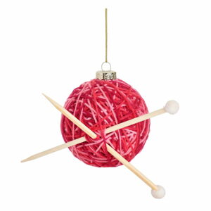 Sklenená vianočná ozdoba Knitting Ball – Sass & Belle