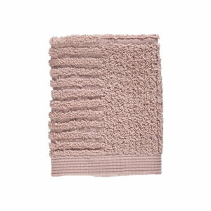 Svetloružový uterák zo 100 % bavlny na tvár Zone Classic, 30 × 30 cm