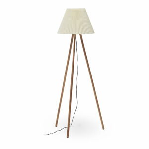 V prírodnej farbe stojacia lampa s textilným tienidlom (výška  149 cm) Benicarlo – Kave Home