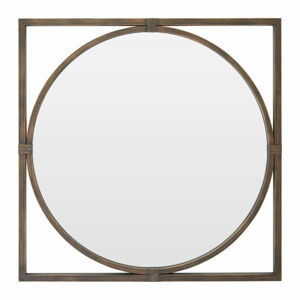 Nástenné zrkadlo s kovovým rámom v bronzovej farbe Premier Housewares Jair