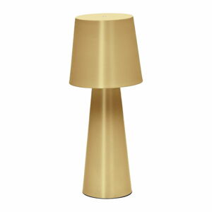 LED stolová lampa so stmievačom v zlatej farbe s kovovým tienidlom (výška  40 cm) Arenys – Kave Home