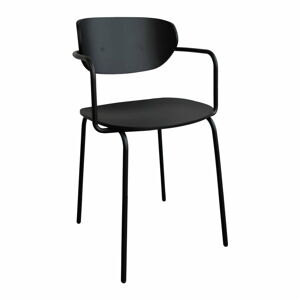 Čierne jedálenské stoličky v súprave 4 ks Arch – Hübsch